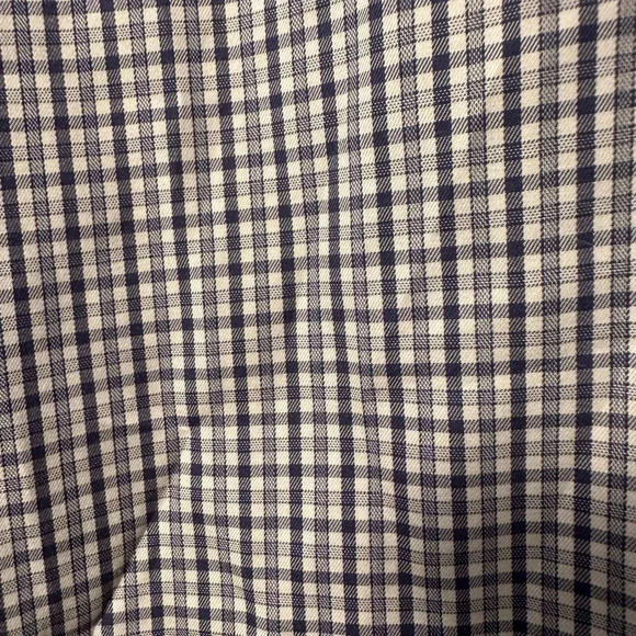 Peter Millar blue and grey checked s/s men’s shirt. NWOT - Picture 3 of 6